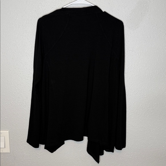 Eileen Fisher Black Open Cardigan Sweater Large - Picture 6 of 6